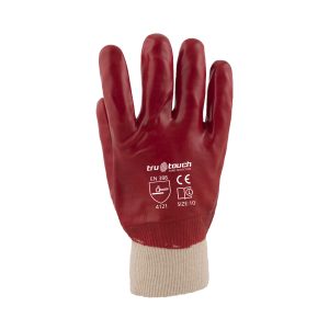 PVC Medium Weight Red Knit Wrist-5cm